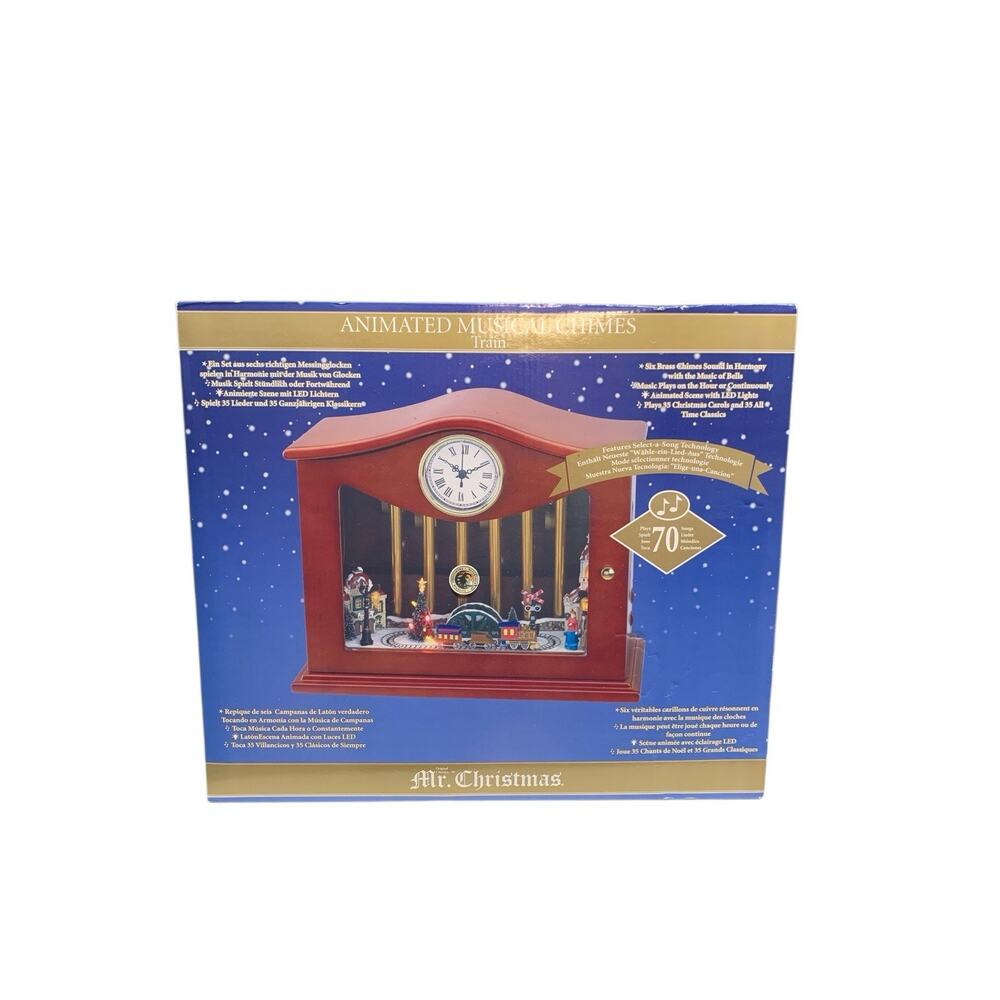 2010 Mr Christmas Animated Musical Chimes Train Brand New